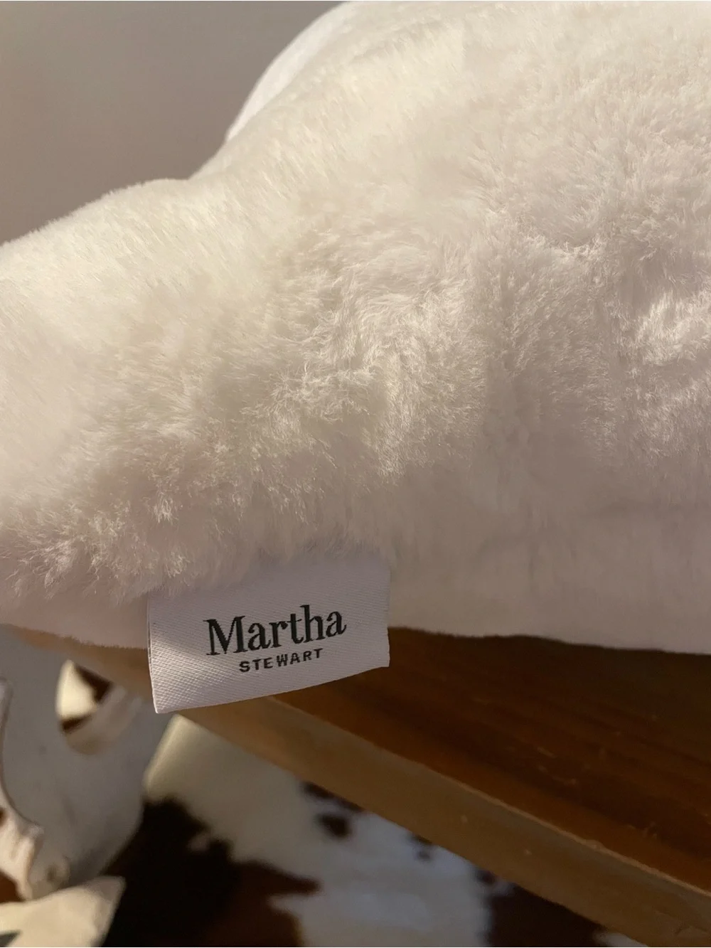 Martha Stewart White Ghost Pillow with Pumpkin spice latte- fall home decor